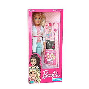 Boneca Barbie Veterinária 67 Cm Pupee