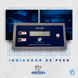 Indicador de Peso Profissional CSP-10D para Sistemas de Pesagem