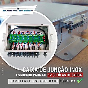 SP-12 Caixa de Junção 12 células de carga Inox 100% Nacional