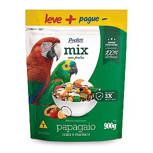 Mix Prefere Papagaio e Maritaca Frutas 400g e 900g