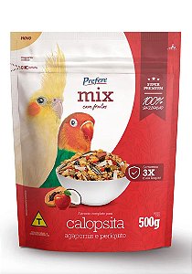 Ração Prefere Calopsita e Agapornis Frutas 500g