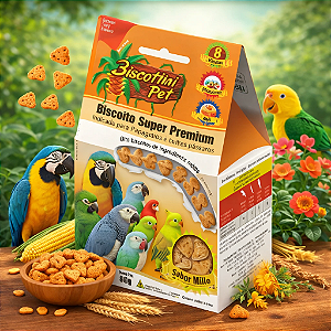 Biscoito Biscottini Pet Super Premium Papagaios
