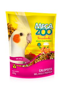 Farinhada Megazoo Calopsita Mel, Ovos e Própolis 300g