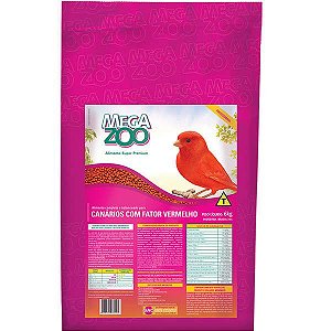 Extrusado Canários com Fator Vermelho Megazoo - 6kg