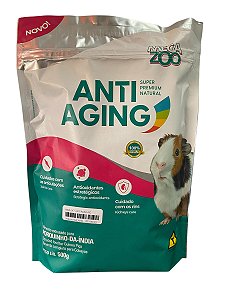 Megazoo Alimento Extrusado para Porquinho da India Anti Aging 500g