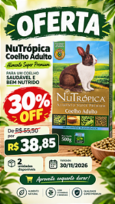 PROMO 30/11- Nutrópica Coelho Adulto 500g
