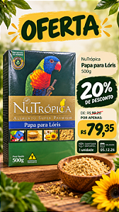 PROMO 05/12-Nutropica Papa Para Loris 500g