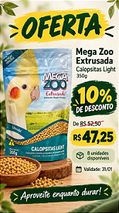PROMO 31/01- MEGAZOO Calopsita Light 350g