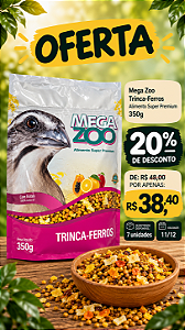 PROMO 11/12-MEGAZOO EXT TRINCA-FERRO FRUTAS 350 G