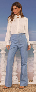 Calça Boot Cut Jeans