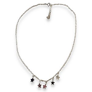 COLAR CHOKER PONTOS DE LUZ ESTRELAS COLORS