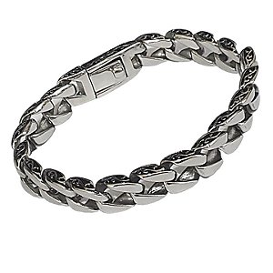 PULSEIRA MASCULINA GRUMET FECHO GAVETA AÇO INOX BALI