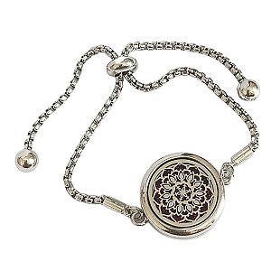 PULSEIRA DIFUSORA PARA AROMATERAPIA DE AÇO INOX MANDALA