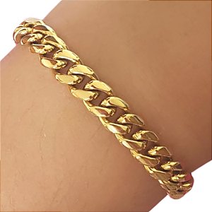 PULSEIRA EM AÇO 316L COM OURO 18K - UNION