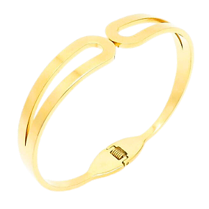 BRACELETE DE AÇO COM OURO 18K MADELEINE CLASSIC