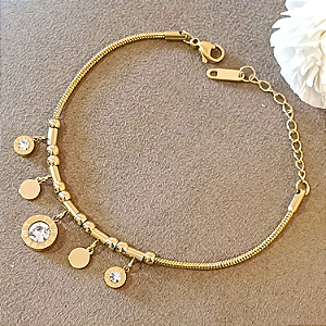 Pulseira em Aço Cirúrgico com Ouro 18k - Elegância e Sofisticação em Cada Detalhe