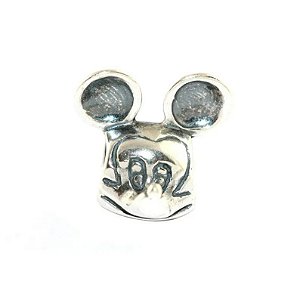 BERLOQUE DE PRATA CHARM MODELO DISNEY MICKEY MOUSE - 07232