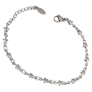 Pulseira Estrelinhas de Aço Cirúrgico Antialérgico
