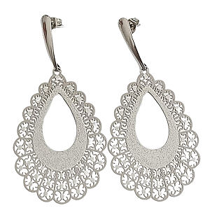 Brinco Gota Serena em Aço Inox Antialérgico