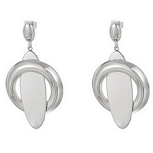 Brinco de Aço Cirúrgico Geometric Mirror