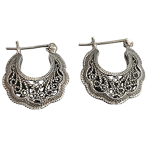 Brinco Prata de Bali Bolsinha Nefrin