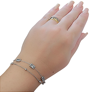 Pulseira de Aço Cirúrgico Joane Quad Balls