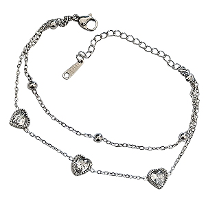 Pulseira de Aço Cirúrgico Joane Heart Balls