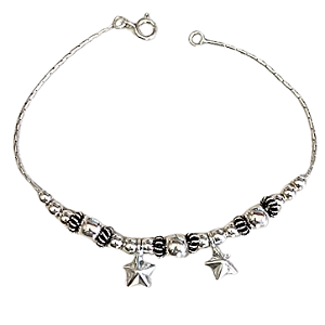 Pulseira Bali Estrelas em Prata 925