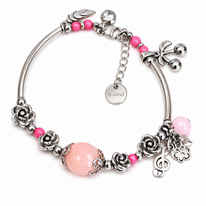 Pulseira Feminina Aço Cirúrgico Bali Cherry Lady