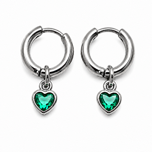 Brinco Infantil de Aço Cirúrgico Argolinha Click Tiffany