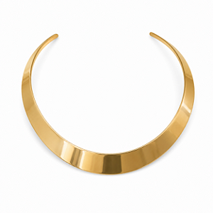 Choker Cleópatra Aço com Ouro 18K Espelhado