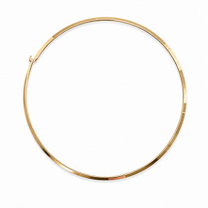 Colar Choker Aço com Ouro 18k Estruturado Elegance