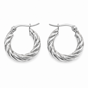 Brinco Argola Aço Cirúrgico Torcin Delicada