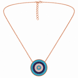 Colar Mandala Ocean em Prata 925 com Ouro Rosé
