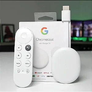 Chromecast 4 com o Google TV (HD)