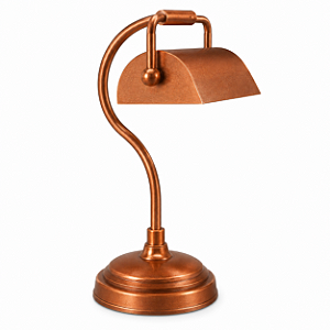(Pintura) Abajur Luminária de Mesa Alumínio Calha Bivolt Leitura 35cm de Altura Golden Art E-27 M036PI Quartos e Salas