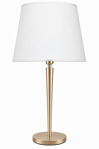 Abajur Alumínio Palito Cúpula Cônica Tecido Bivolt 87cm de Altura Eclipse Golden Art E-27 M093 Quartos e Salas