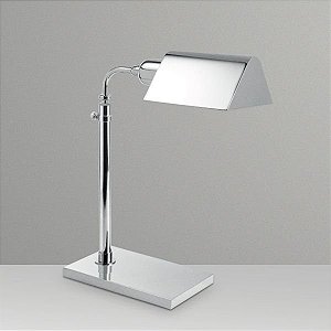 Abajur Luminária de Mesa Telescópico Calha Bivolt Leitura 45cm de Altura Vittoria Golden Art E-27 M205 Cabeceiras e Salas