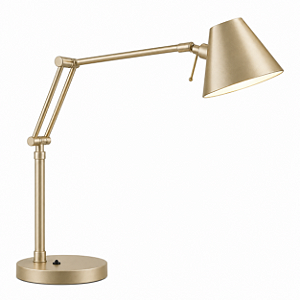 (Pintura) Abajur Luminária Mesa Calha Chapéu Articulado Bivolt 75cm de Altura Juliette Golden Art G9 M250 Cabeceiras e Mesas