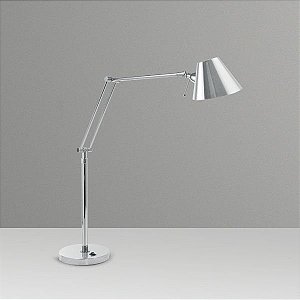 Abajur Luminária de Mesa Calha Chapéu Articulado Bivolt 75cm de Altura Juliette Golden Art G9 M250 Cabeceiras e Mesas