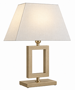 (Pintura) Abajur Decorativo Alumínio Retangular Golden Art M634-PI 67cm de Altura E-27 Mesas e Salas