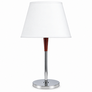 Abajur Golden Art Mittos Madeira e Latão 56cm 1xE27 M664LT