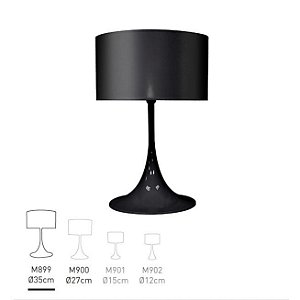 Abajur Golden Art Mistt M899PI Base Ø35cm Cúpula Plástica 70cm 1xE27