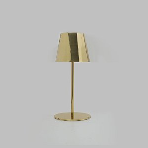 Abajur Didi Plástico Tecido Vertical Bege 46x19cm Golden Art 1x Lâmpada E27 Bivolt M903 Cabeceiras e Criados-Mudos