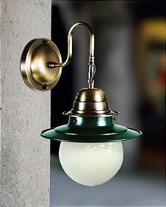 Arandela Interna Vintage Alumínio Dourada Colonial Ø15 Golden Art G9 P261 Corredores e Salas