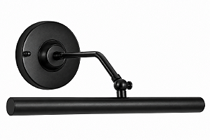 (Pintura) Arandela Golden Art P303PI Espelho Quadro Tubular Cúpula Calha 30cm G9 Banheiros e Salas
