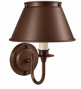 Arandela Interna Braço Curvo Cromado Cúpula Alumínio Fosco Inox 12x13x20 Golden Art E-27 P308 Quartos e Salas