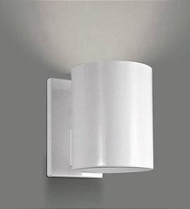 Arandela Interna Tubular Alumínio Branco Decorativa Ø10 Golden Art E-27 P742 Quartos e Salas