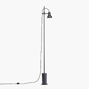 Coluna Escriba Vertical Cupula Alumínio Grafite 170cm Golden Art 1x Lâmpada E27 Bivolt C1810-1 Salas e Quartos