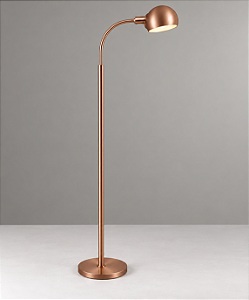 (Pintura) Coluna Luminária Alumínio Haste Flexível Bivolt 1,35m de Altura Zara Golden Art E-27 C667 Salas e Hall